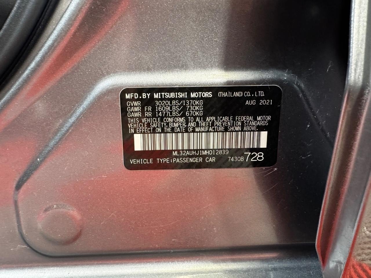 Used 2021 Mitsubishi Mirage ES FWD image 24