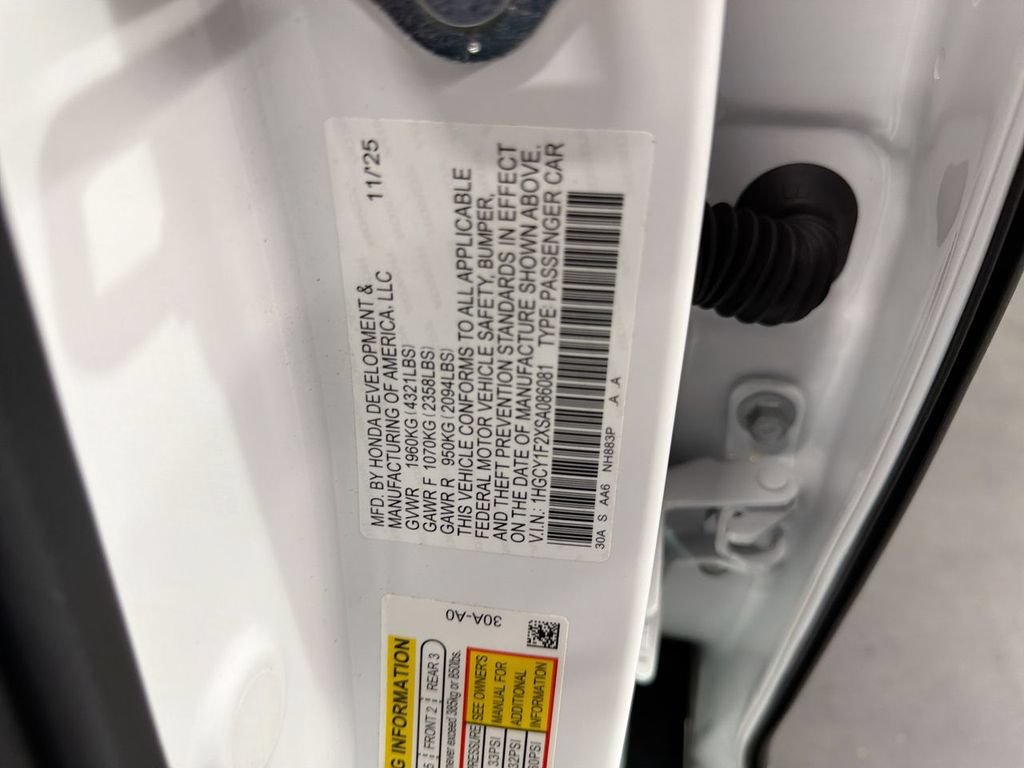 Certified 2025 Honda Accord LX image 32