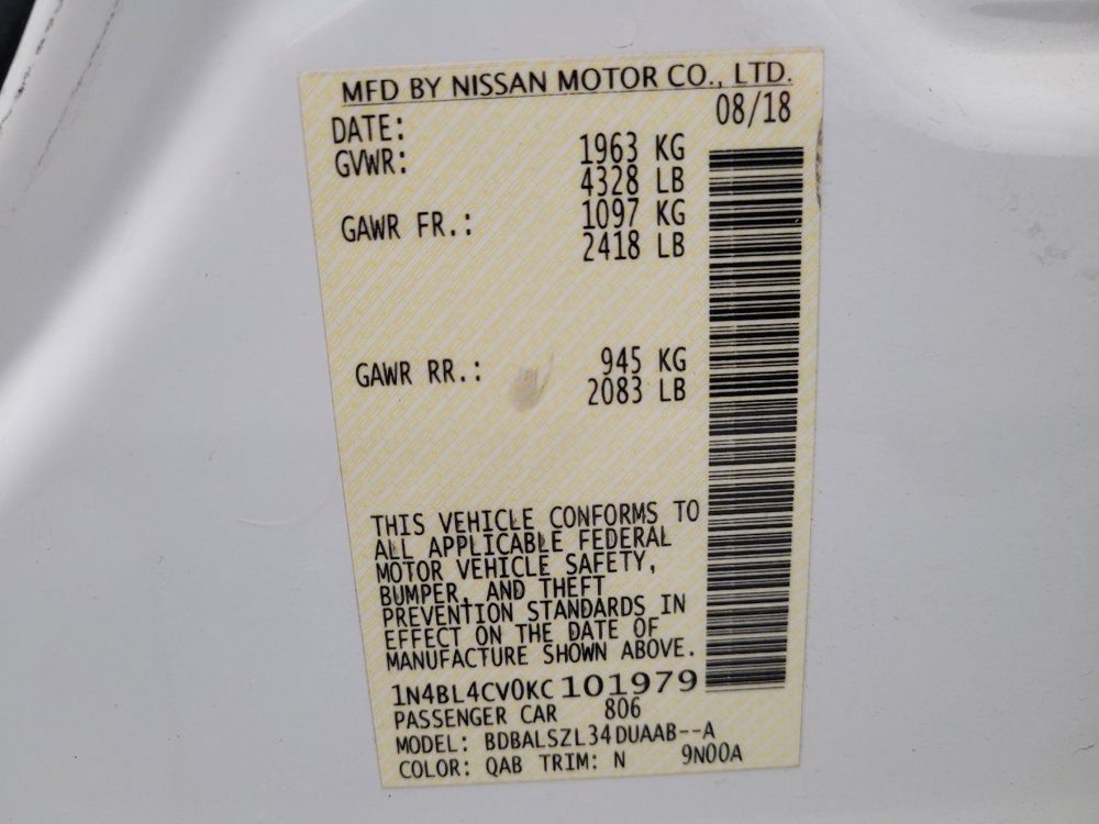 Used 2019 Nissan Altima 2.5 SR w/ SR Premium Package image 33