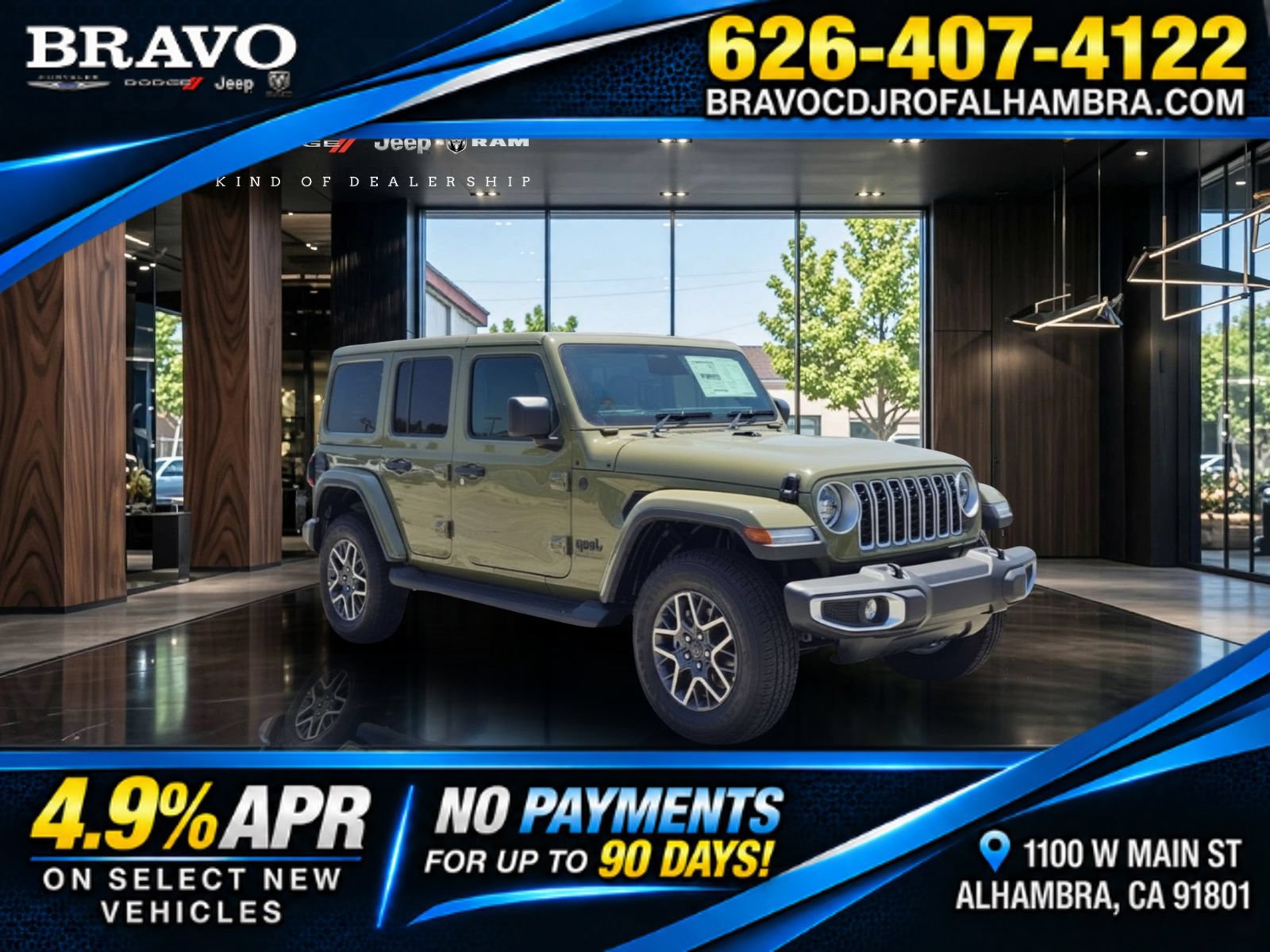 New 2026 Jeep Wrangler Unlimited Sahara w/ Safety Group AWD/4WD image 1