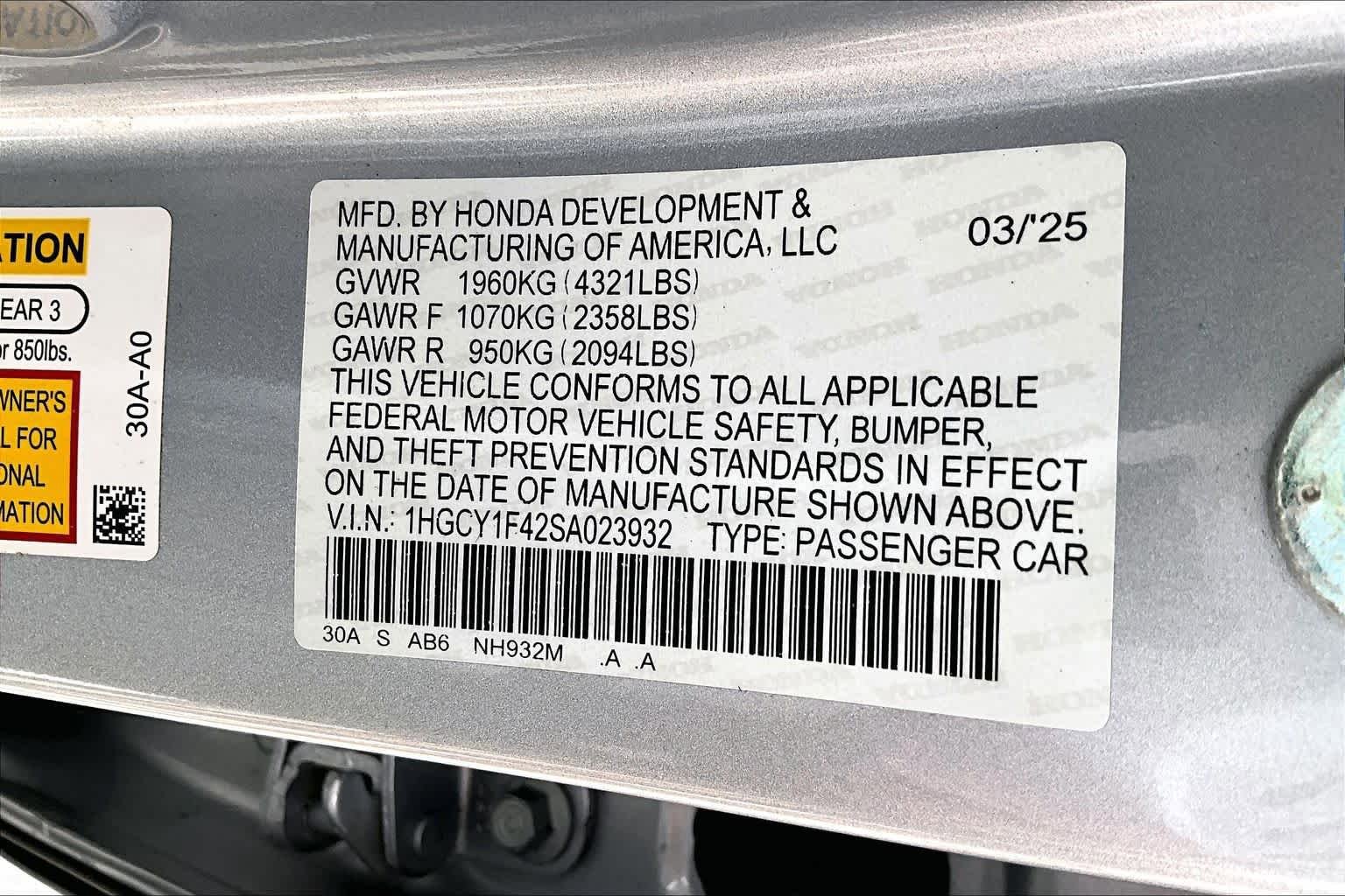 Used 2025 Honda Accord SE image 33