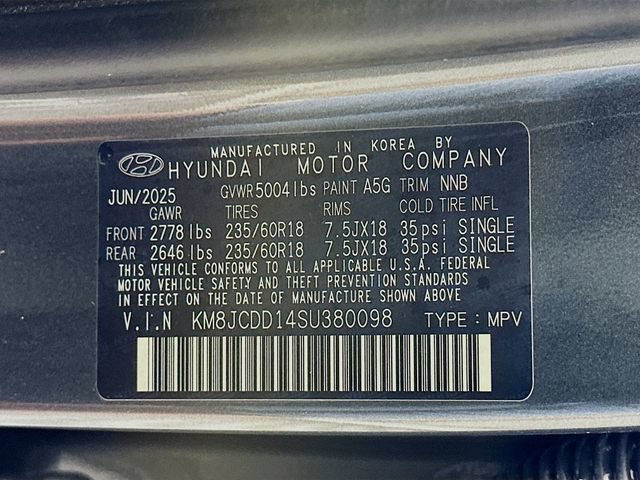 Certified 2025 Hyundai Tucson SEL AWD/4WD image 38