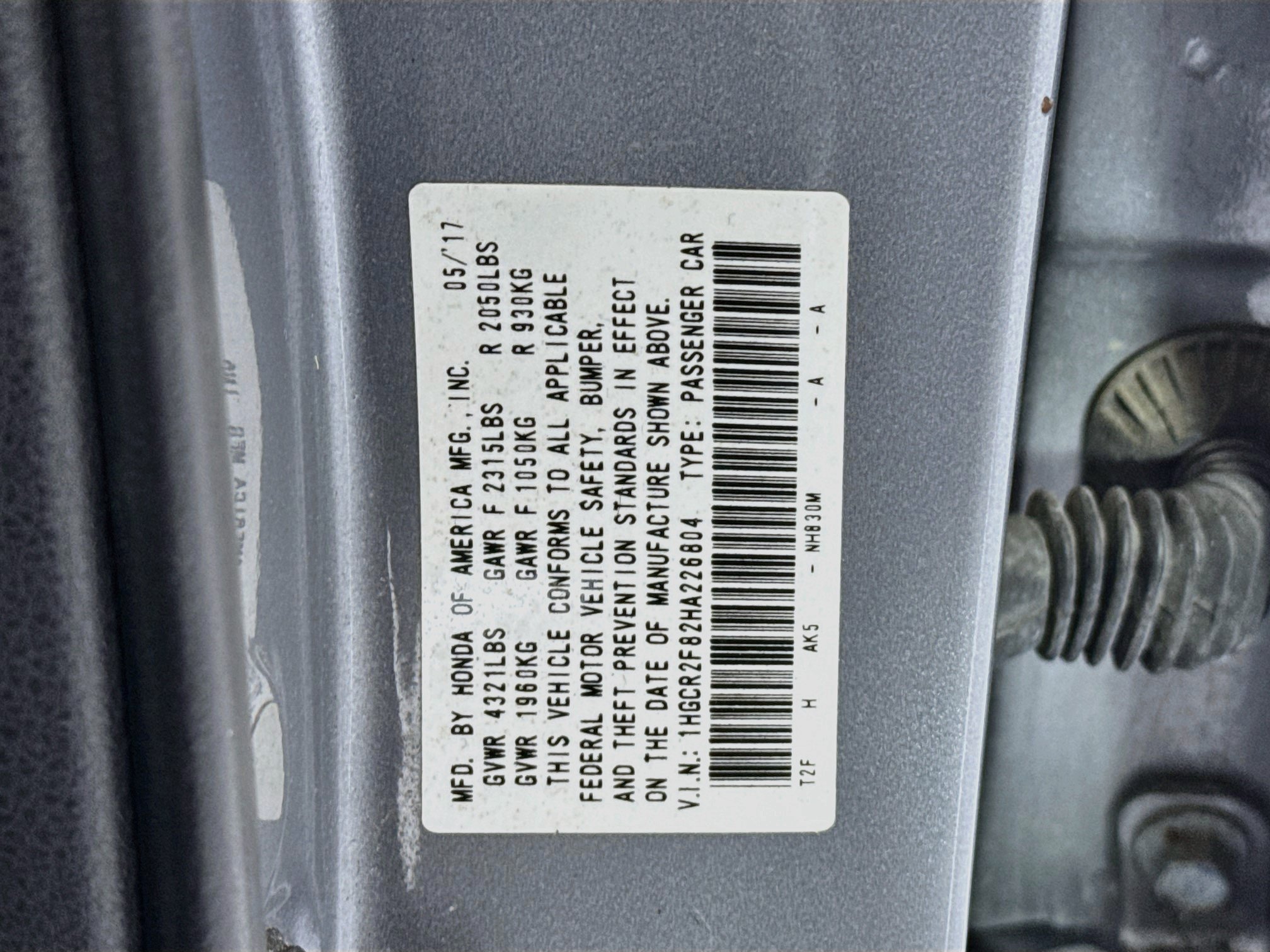 Certified 2017 Honda Accord EX-L image 32