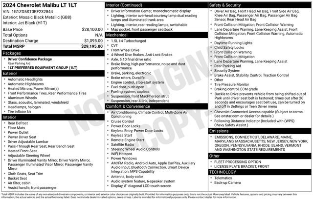 Used 2024 Chevrolet Malibu LT image 34