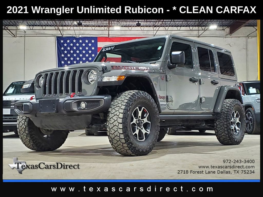 Used 2021 Jeep Wrangler Unlimited Rubicon w/ Cold Weather Group AWD/4WD image 1