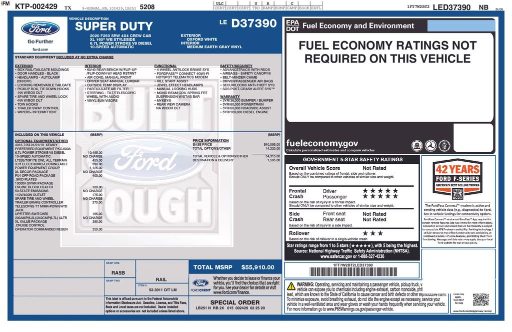 Used 2020 Ford F250 XL w/ Power Equipment Group image 22