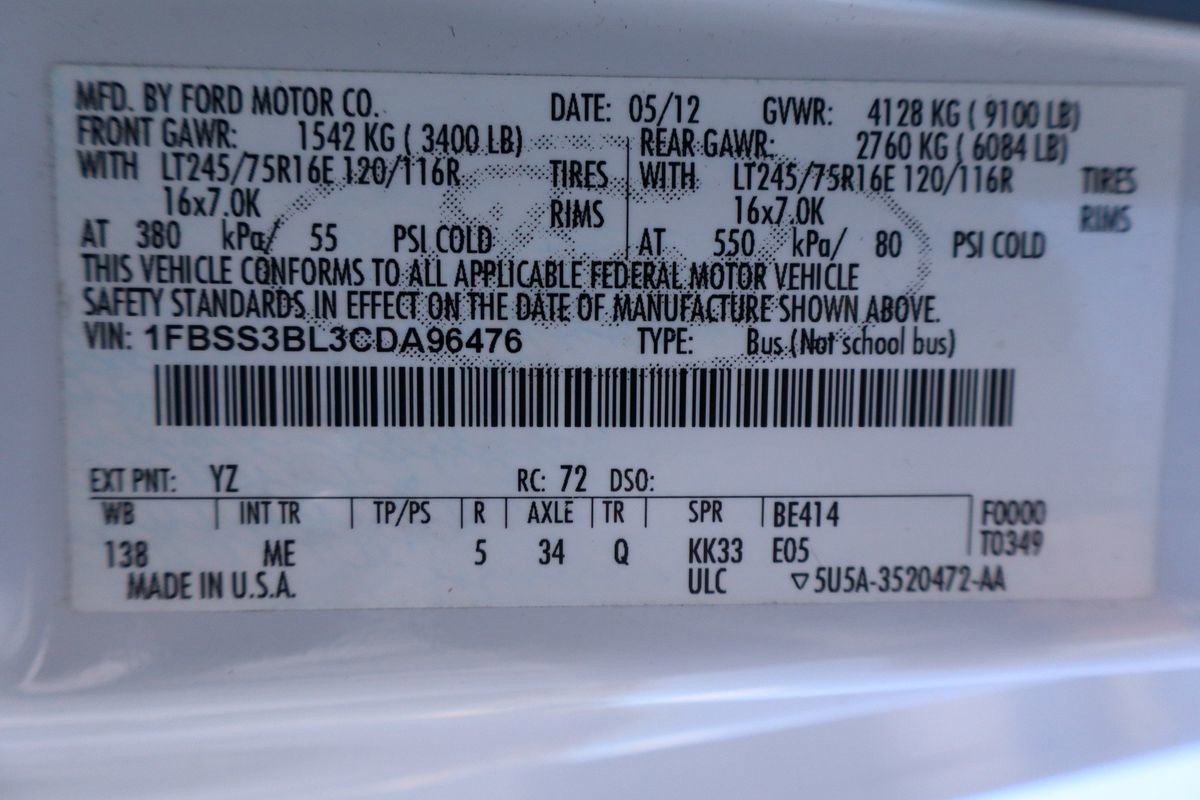 Used 2012 Ford E-350 and Econoline 350 XLT image 46