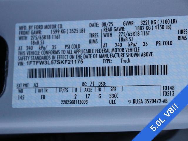 Used 2025 Ford F150 XLT w/ Equipment Group 302A MID AWD/4WD image 31