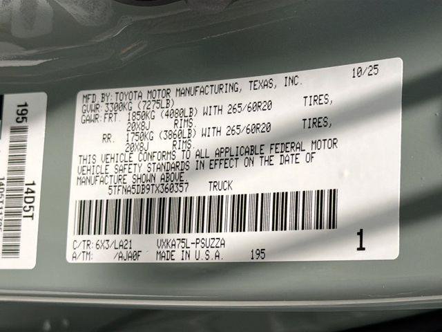 Certified 2026 Toyota Tundra Platinum AWD/4WD image 26