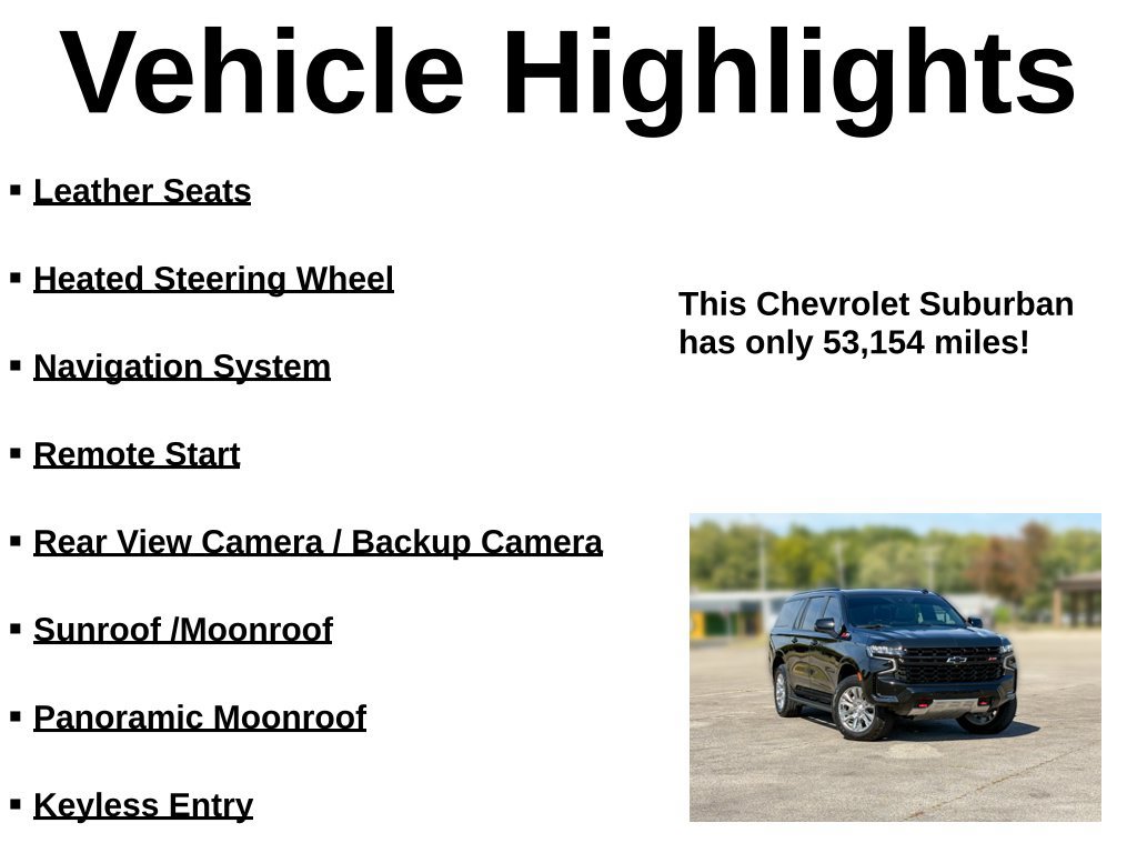 Used 2023 Chevrolet Suburban Z71 w/ Z71 Off-Road Package AWD/4WD image 32