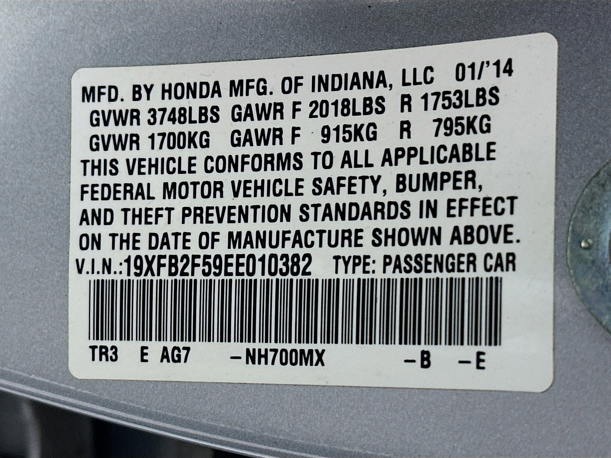 Used 2014 Honda Civic LX image 12