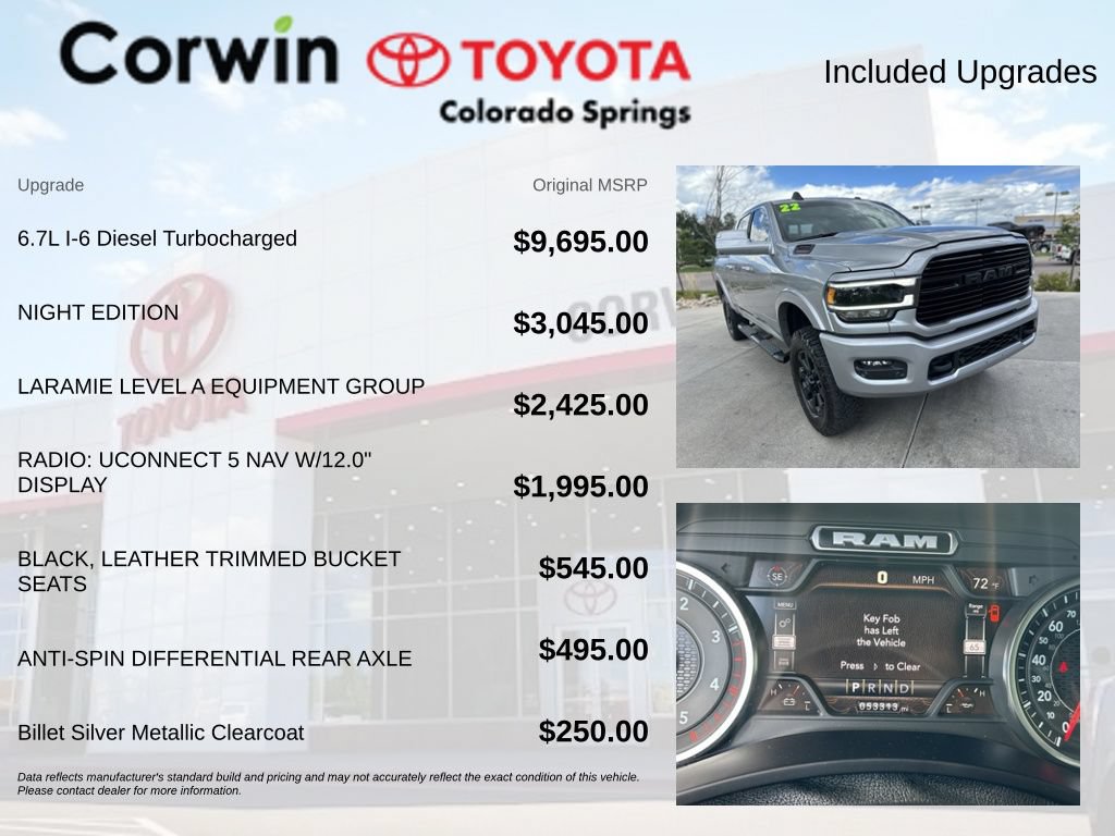 Used 2022 RAM 2500 Laramie w/ Night Edition AWD/4WD image 4