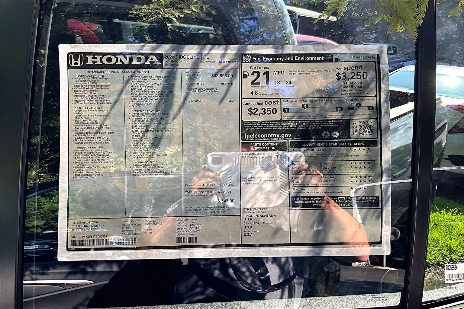 New 2026 Honda Ridgeline RTL image 17
