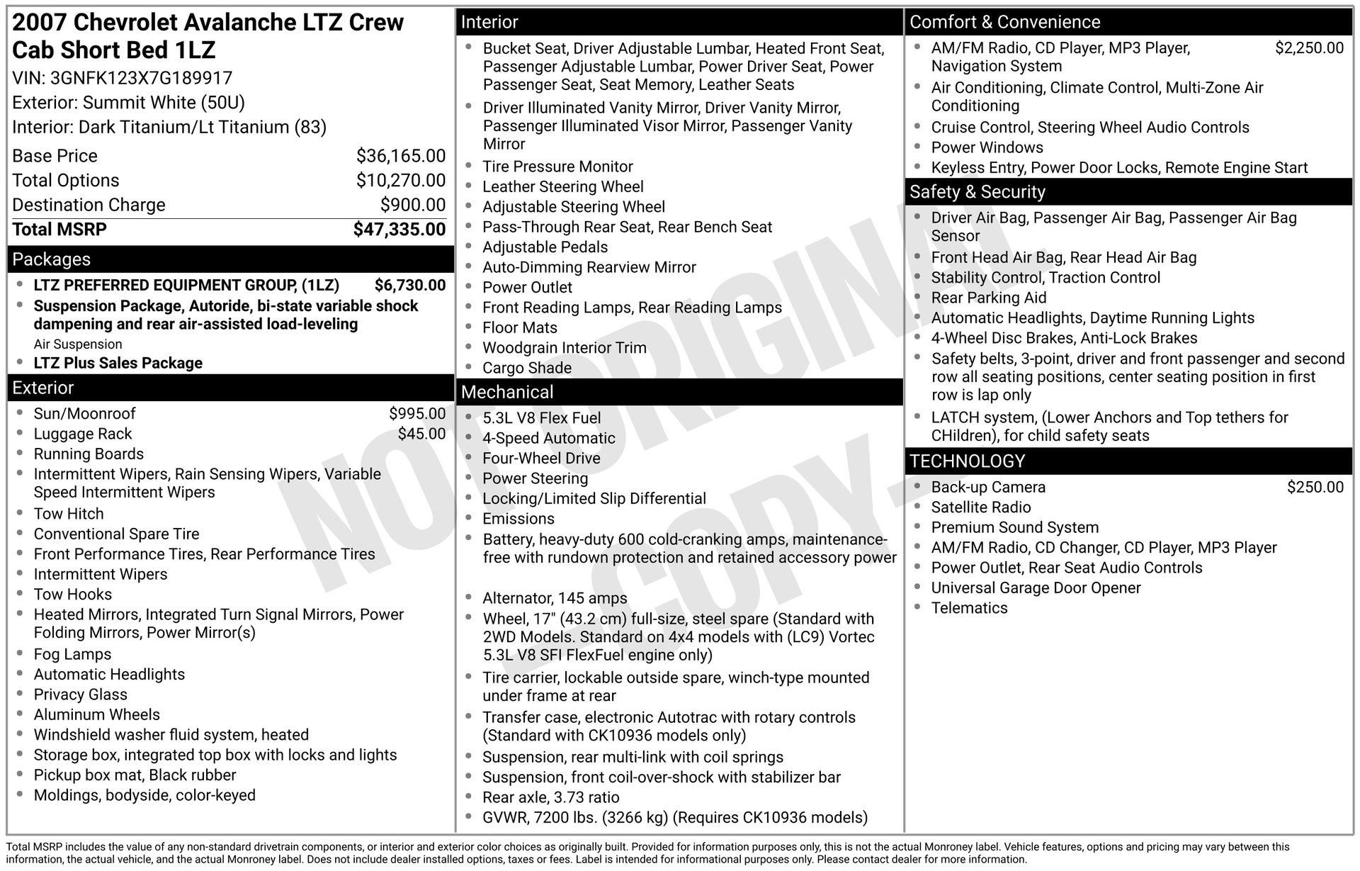 Used 2007 Chevrolet Avalanche LTZ w/ LTZ Preferred Equipment Group image 30