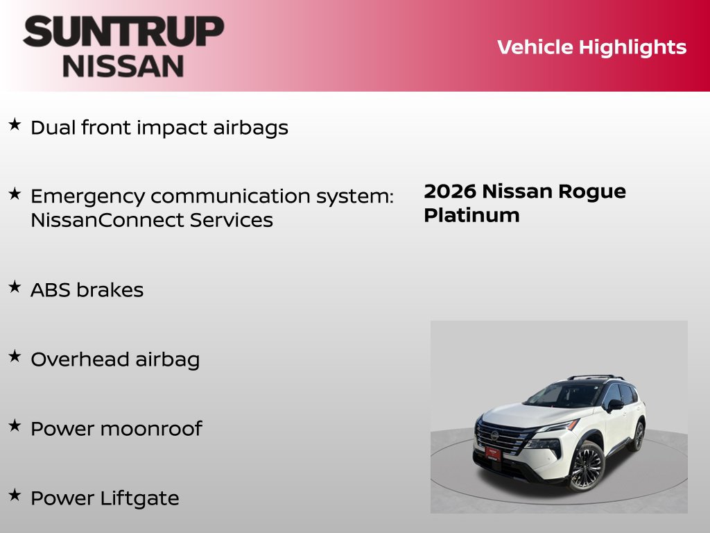 Certified 2026 Nissan Rogue Platinum w/ Platinum Premium Package AWD/4WD image 37