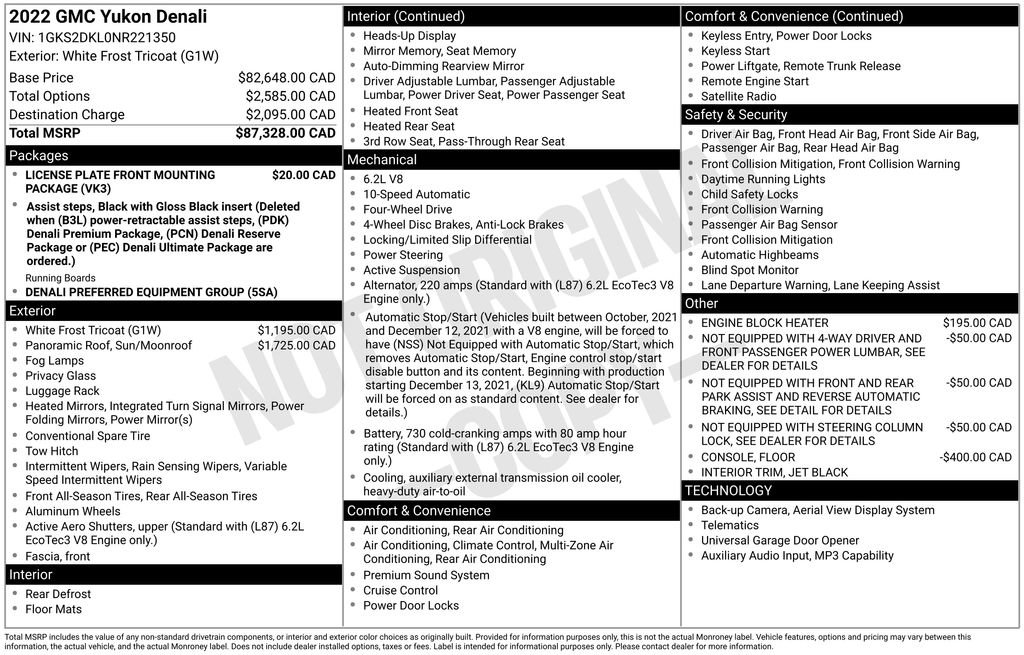 Used 2022 GMC Yukon Denali image 6