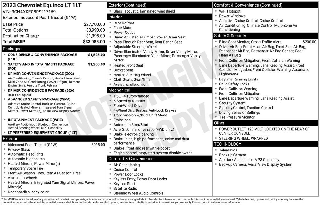Certified 2023 Chevrolet Equinox LT FWD image 53