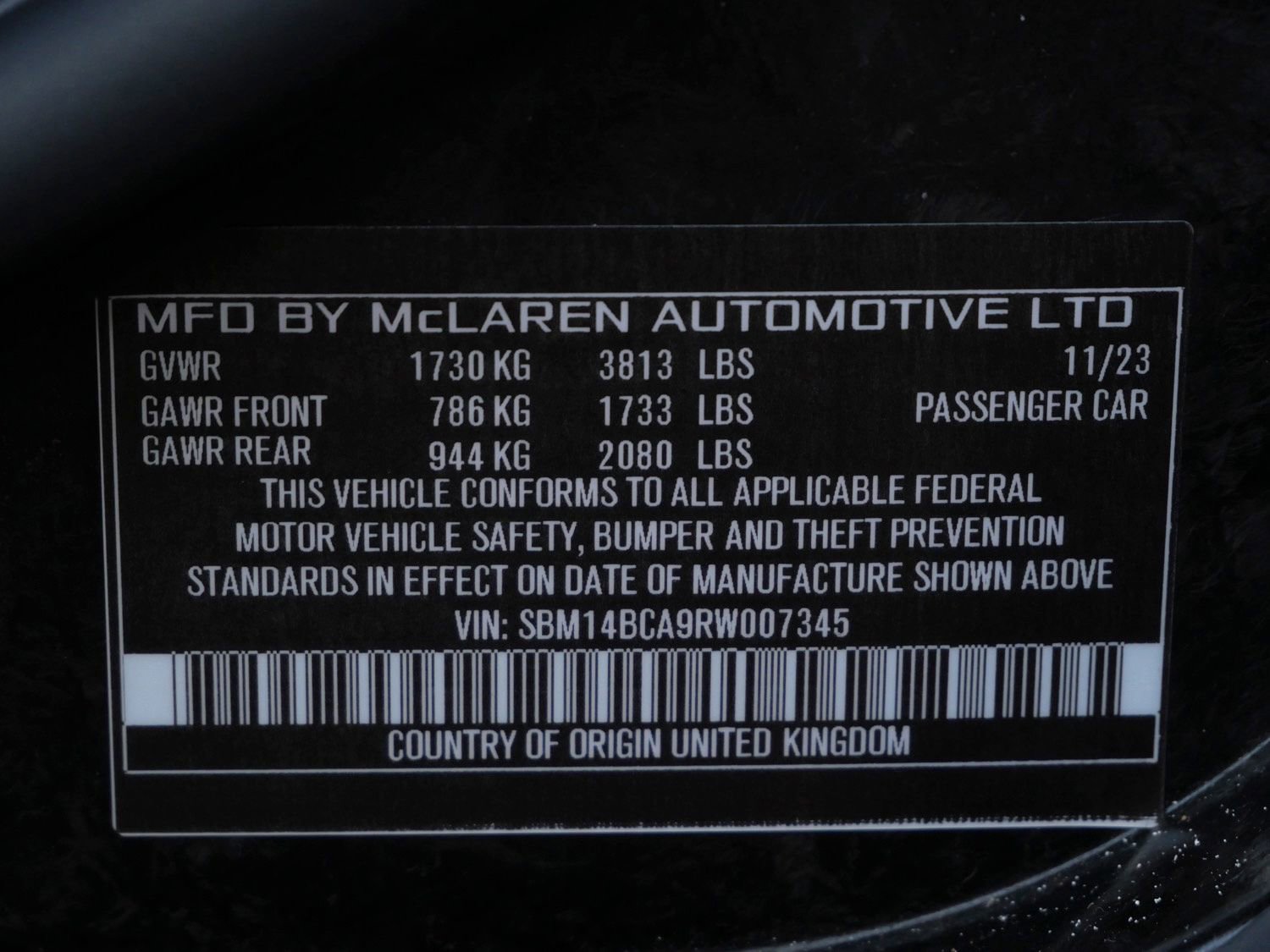 Used 2024 McLaren 750S Spider RWD image 26