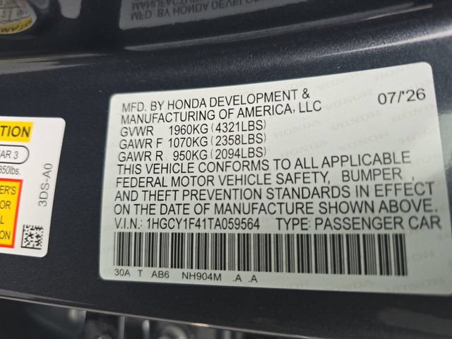 New 2026 Honda Accord SE image 35