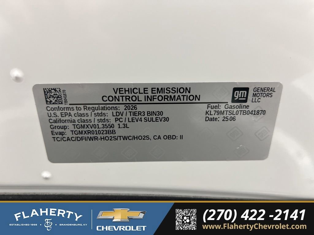 New 2026 Chevrolet TrailBlazer RS w/ Driver Confidence Package image 17