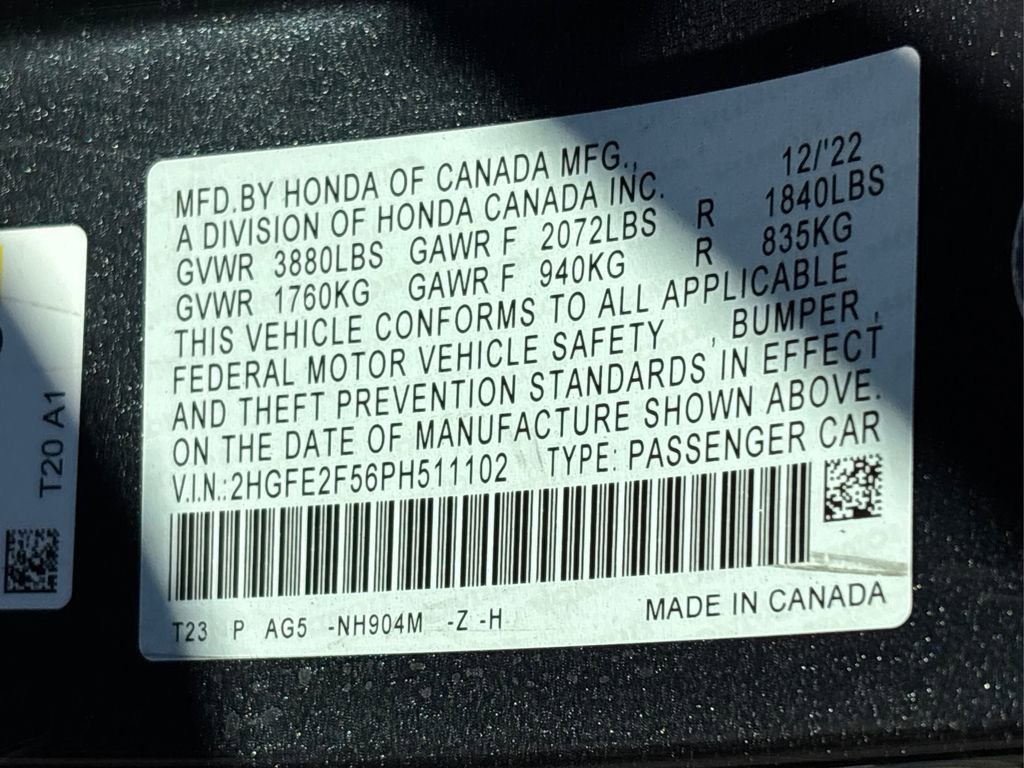 Used 2023 Honda Civic Sport image 16