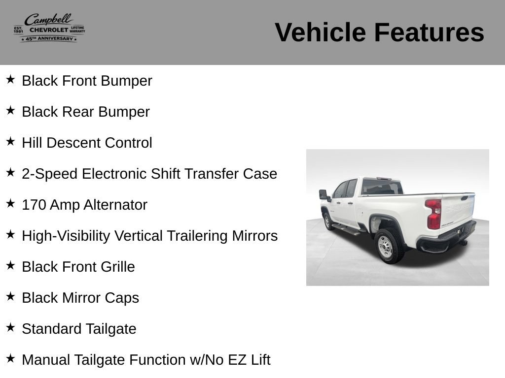 Used 2023 Chevrolet Silverado 2500 W/T w/ WT Fleet Convenience Package AWD/4WD image 21