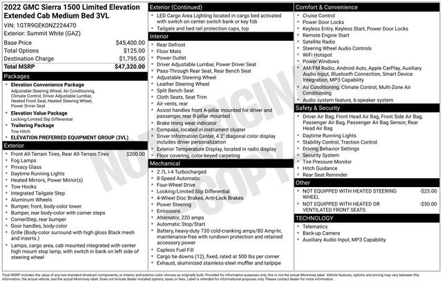 Used 2022 GMC Sierra 1500 Elevation image 2