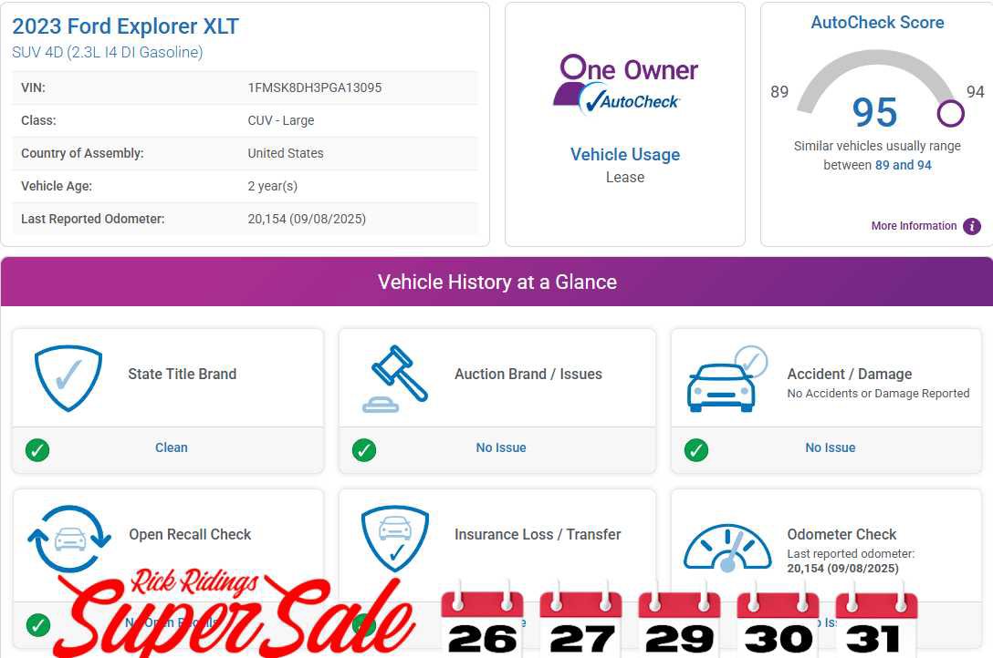 Used 2023 Ford Explorer XLT w/ Equipment Group 202A image 4