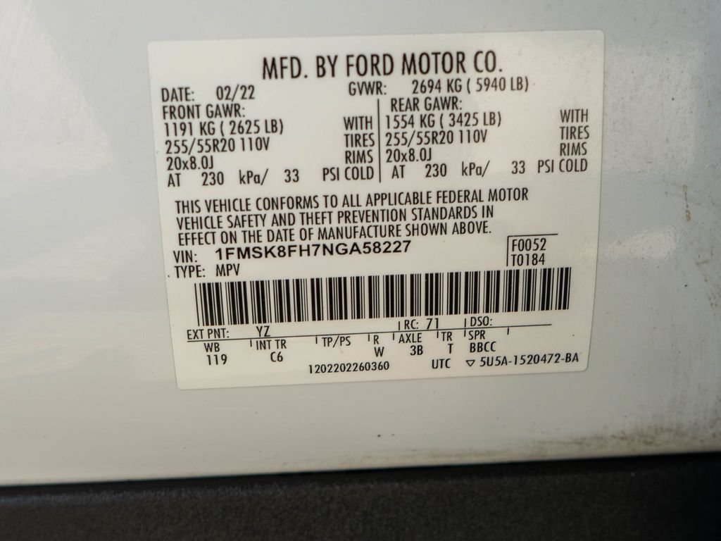Used 2022 Ford Explorer Limited AWD/4WD image 41