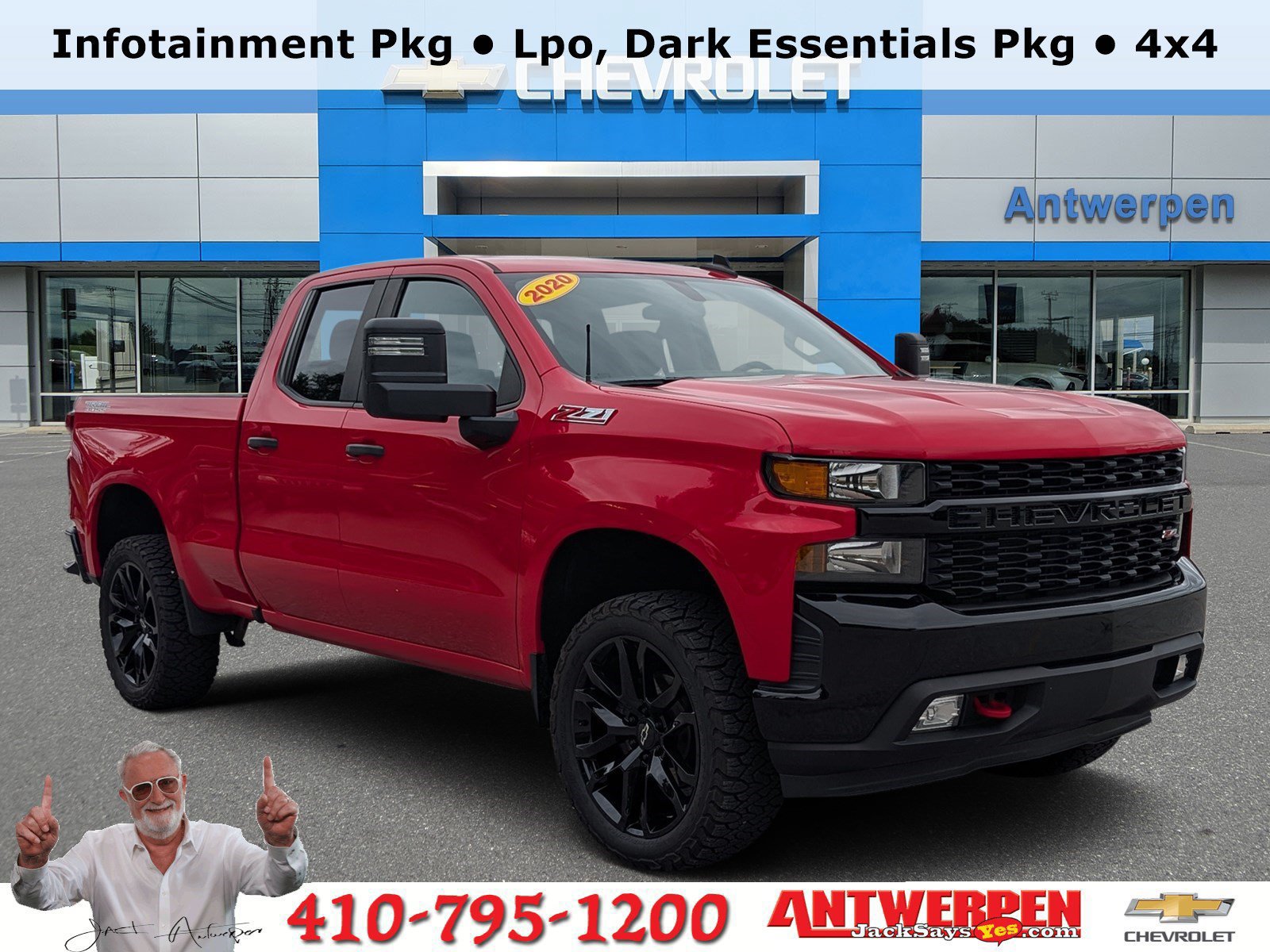 Used 2020 Chevrolet Silverado 1500 Custom Trail Boss w/ Custom Convenience Package AWD/4WD image 1