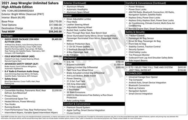 Used 2021 Jeep Wrangler Unlimited Sahara image 5