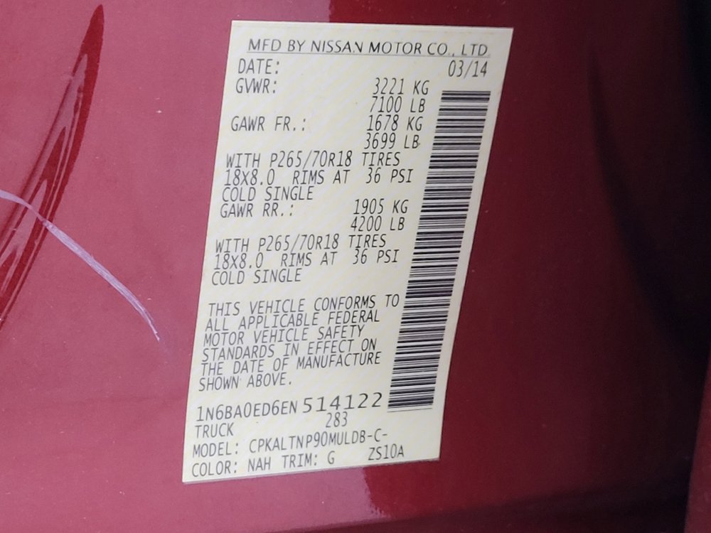 Used 2014 Nissan Titan SV w/ SV Value Truck Package image 33