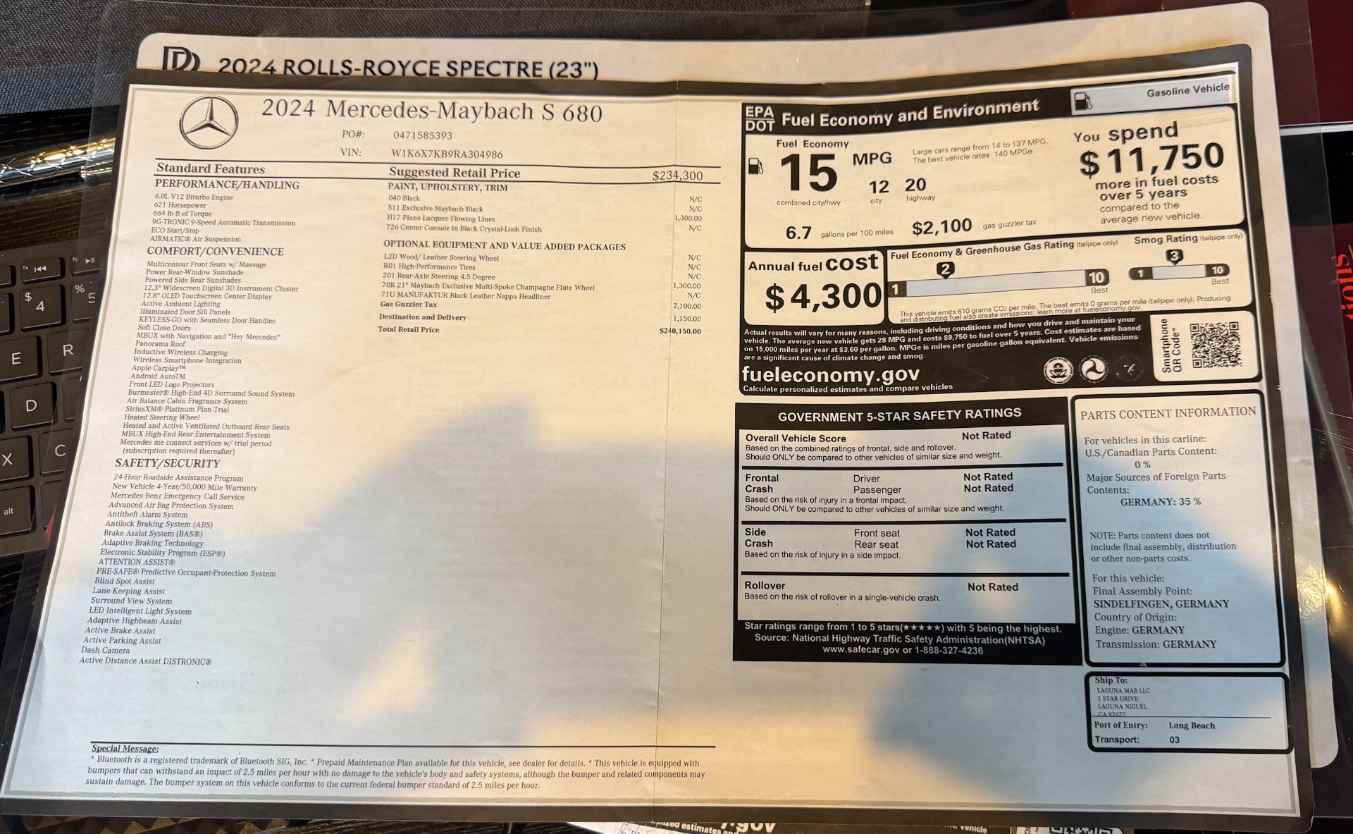 Used 2024 Mercedes-Benz Maybach S 680 4MATIC image 91