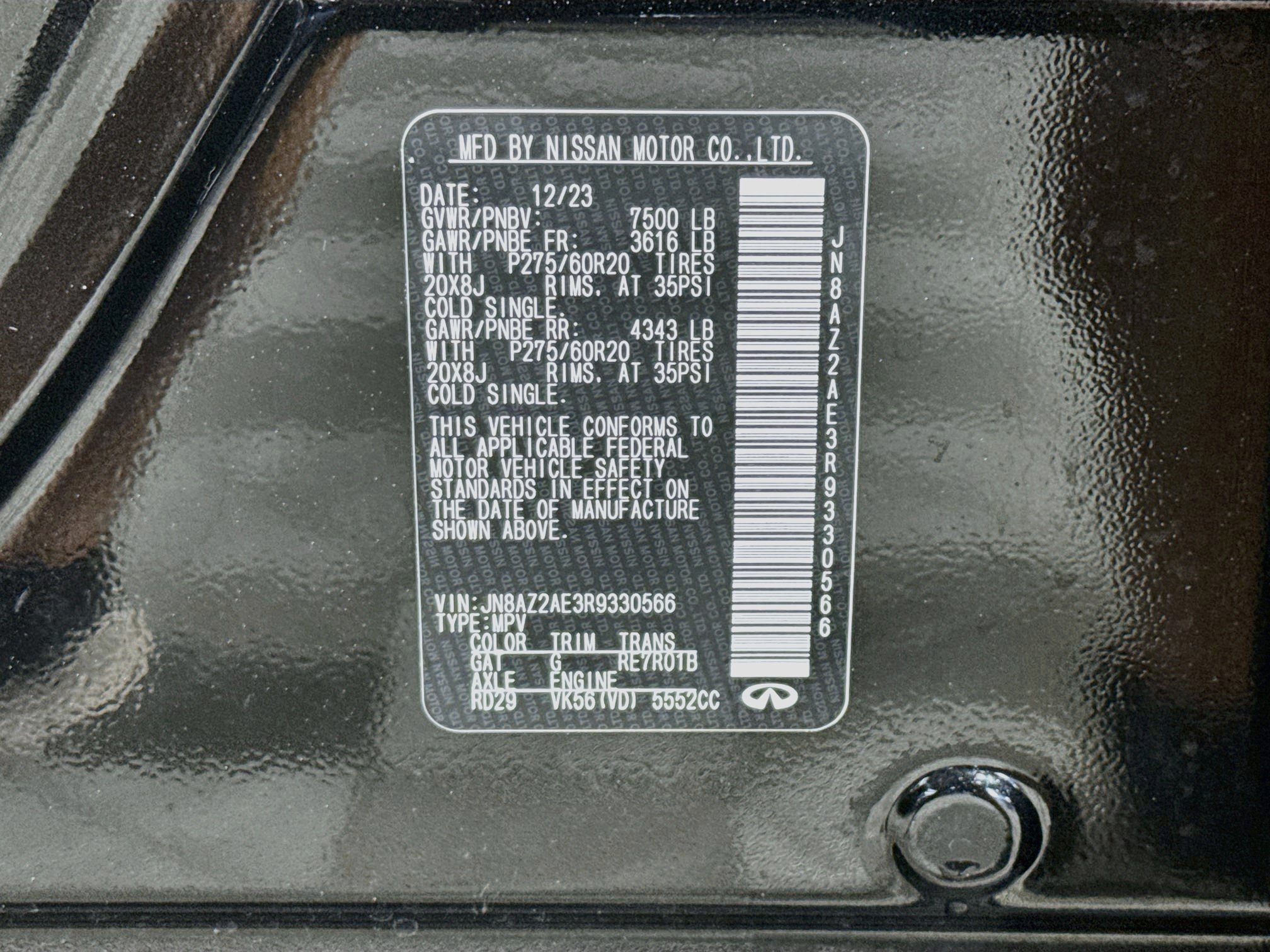 Used 2024 INFINITI QX80 Luxe w/ Cargo Package AWD/4WD image 40