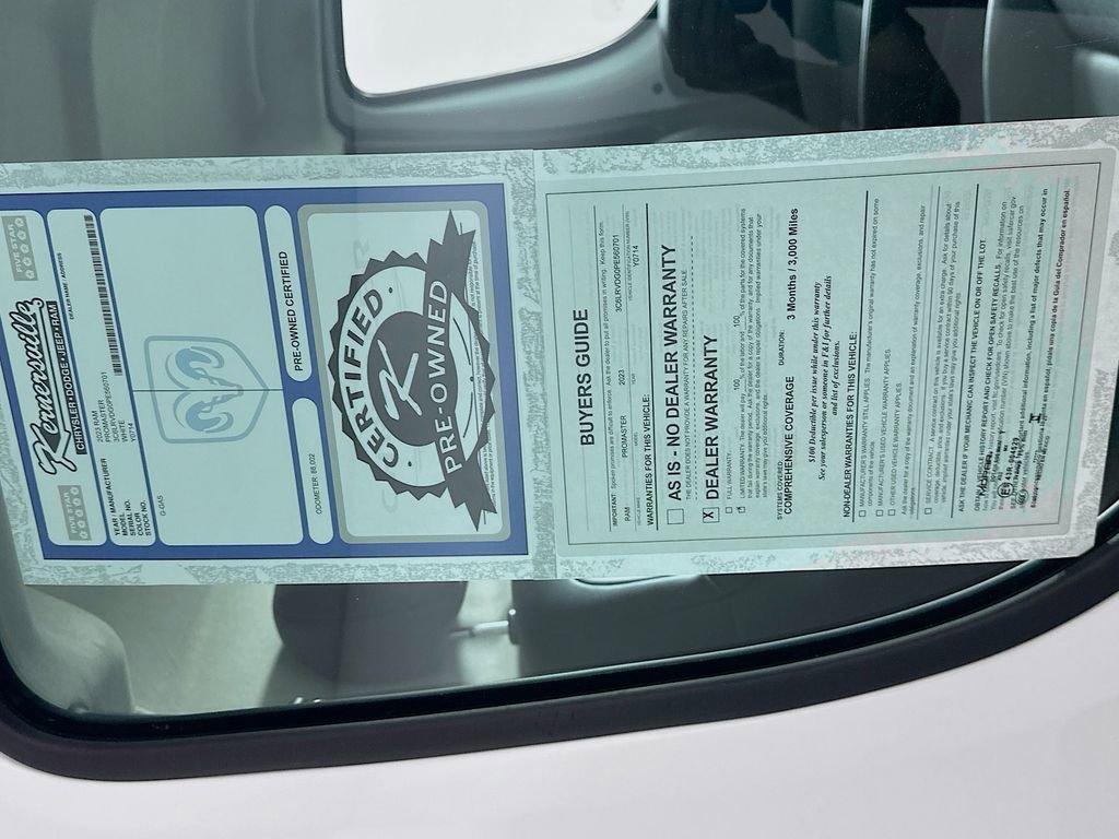 Used 2023 RAM ProMaster 2500 image 36