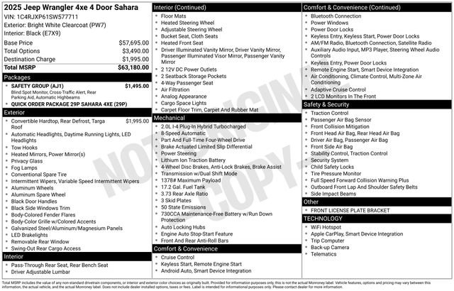 Used 2025 Jeep Wrangler Unlimited Sahara w/ Safety Group image 6