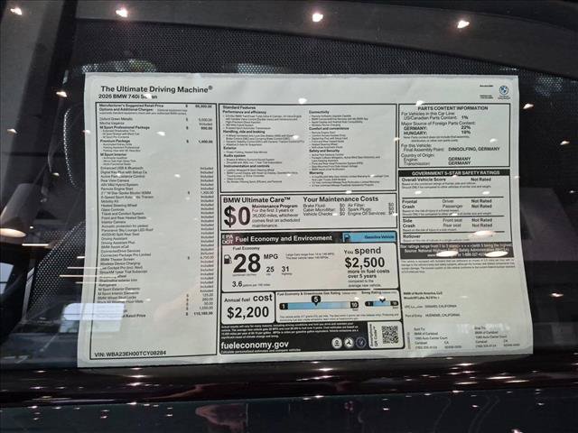 New 2026 BMW 740i w/ Premium Package RWD image 16