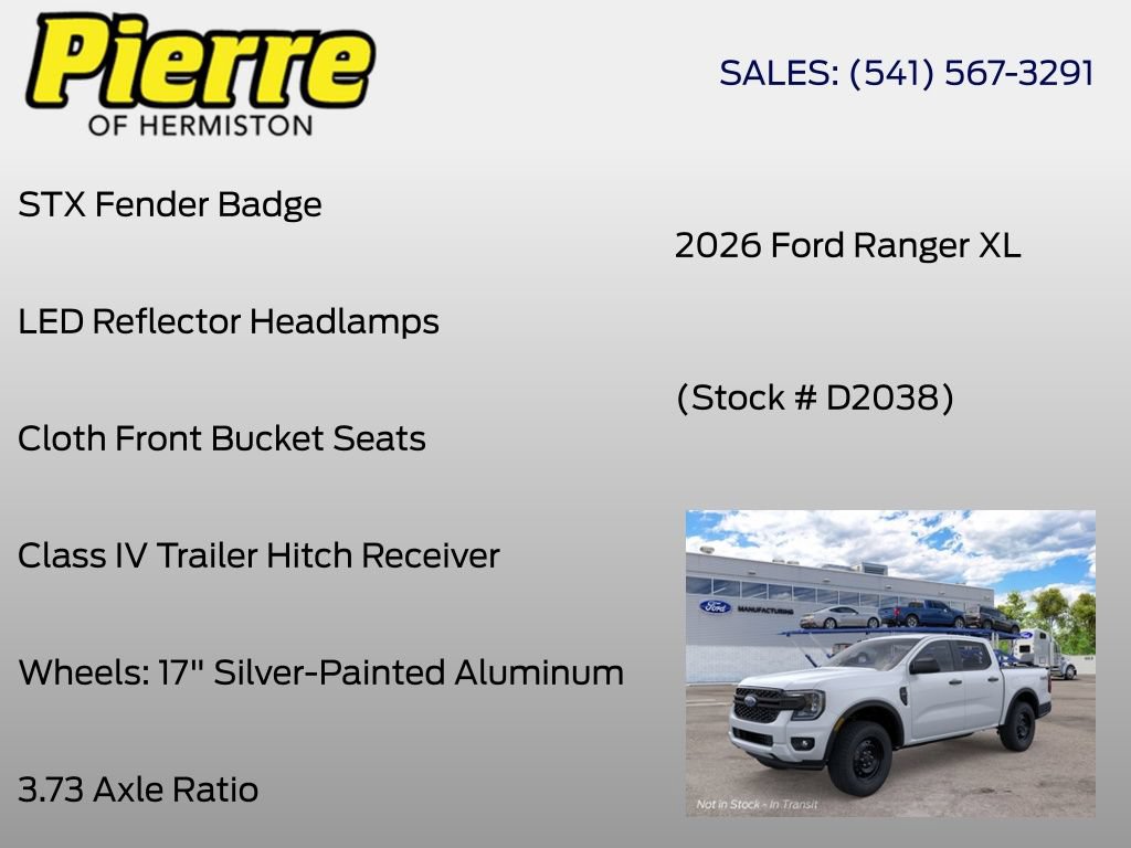 New 2026 Ford Ranger XL w/ Trailer Tow Package AWD/4WD image 18