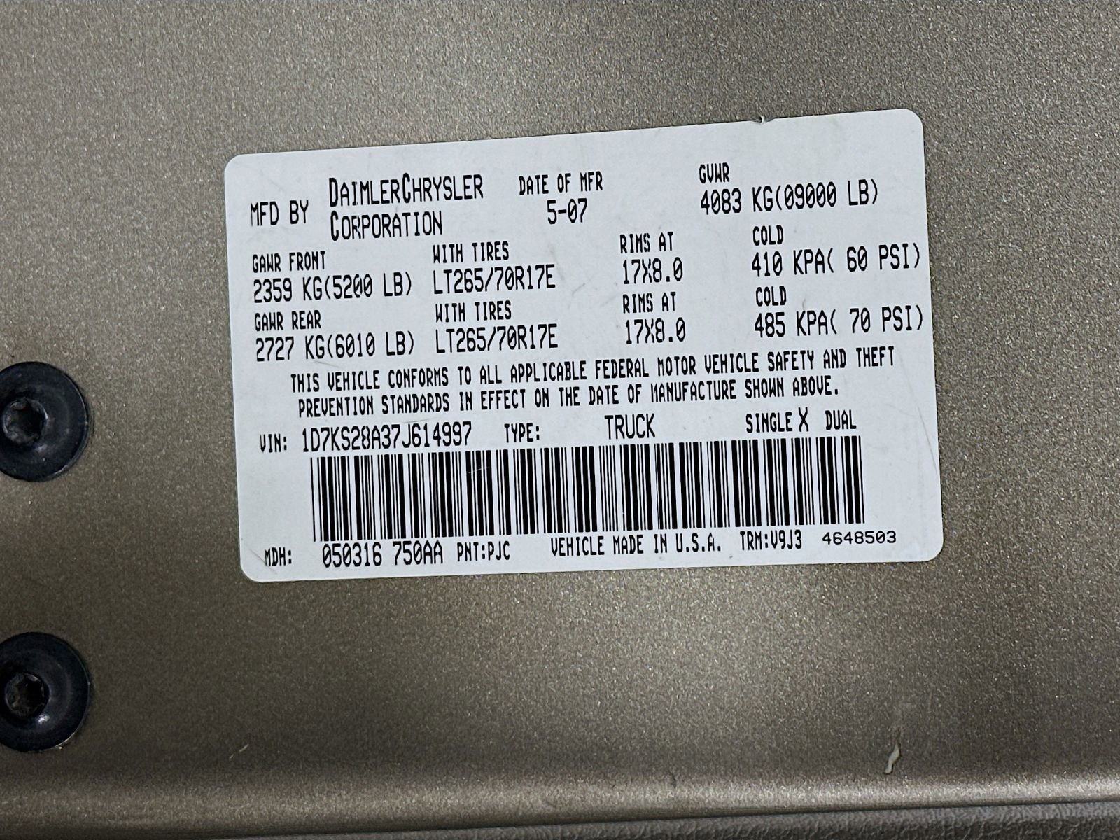 Used 2007 Dodge Ram 2500 Truck SLT w/ Trailer Tow Group image 30