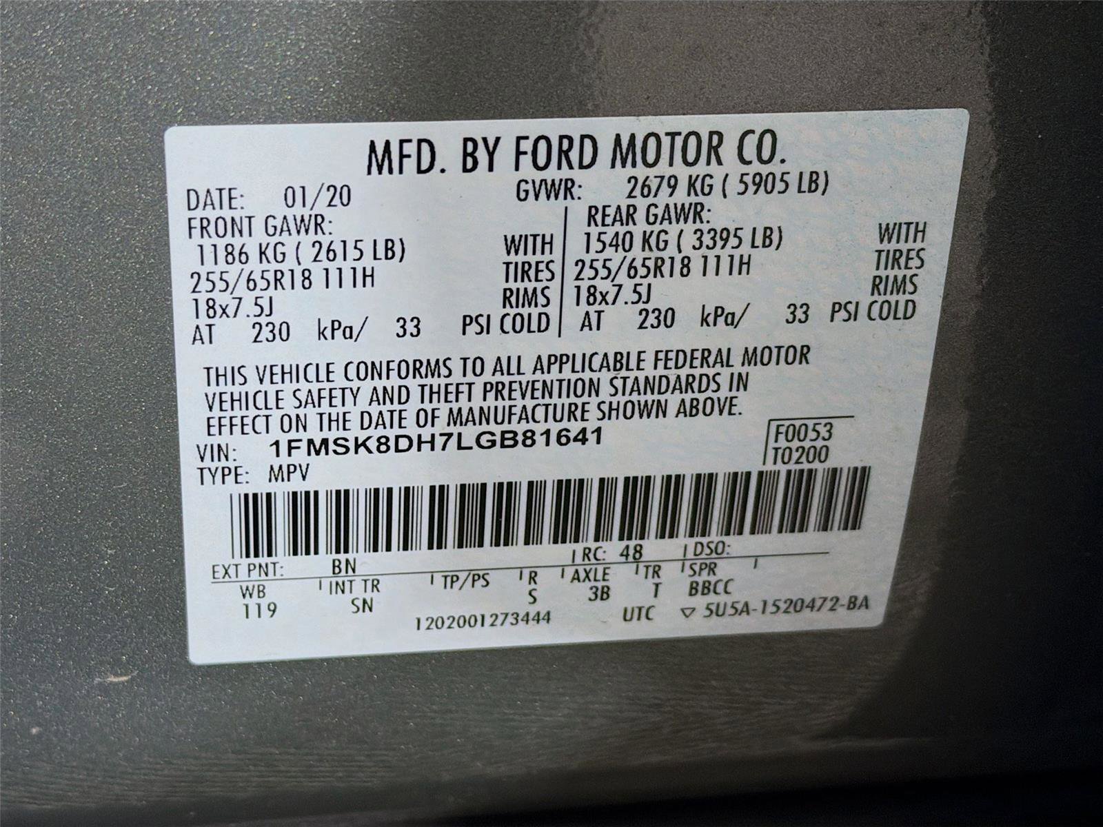 Used 2020 Ford Explorer XLT w/ Equipment Group 202A AWD/4WD image 32