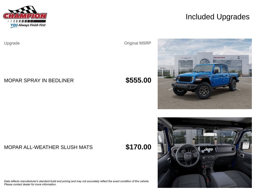 New 2026 Jeep Gladiator Rubicon w/ Steel Power Dome Hood Package image 6