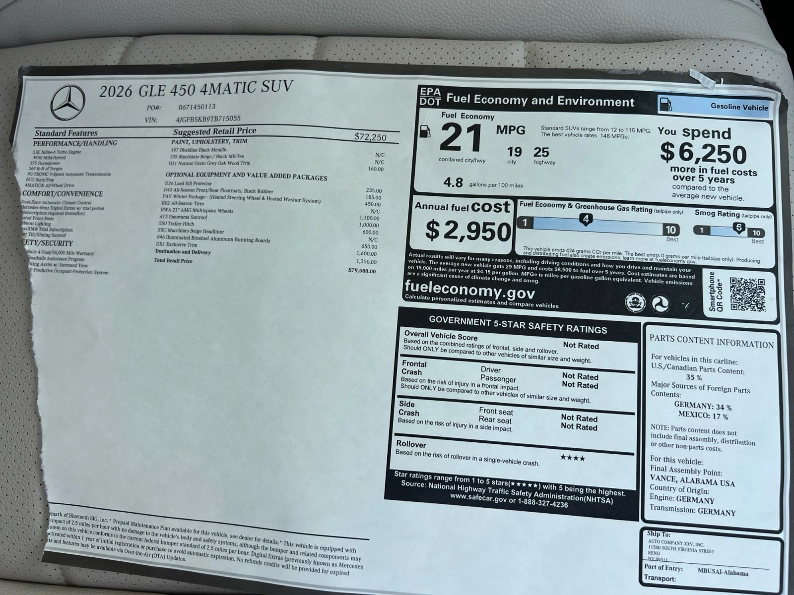 New 2026 Mercedes-Benz GLE 450 4MATIC image 19