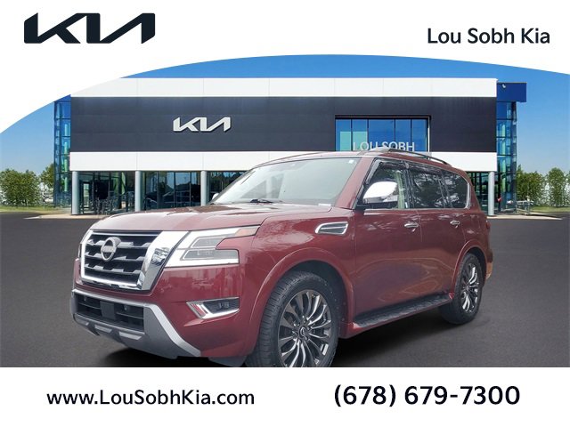 Used 2021 Nissan Armada Platinum w/ Captain's Chairs Package