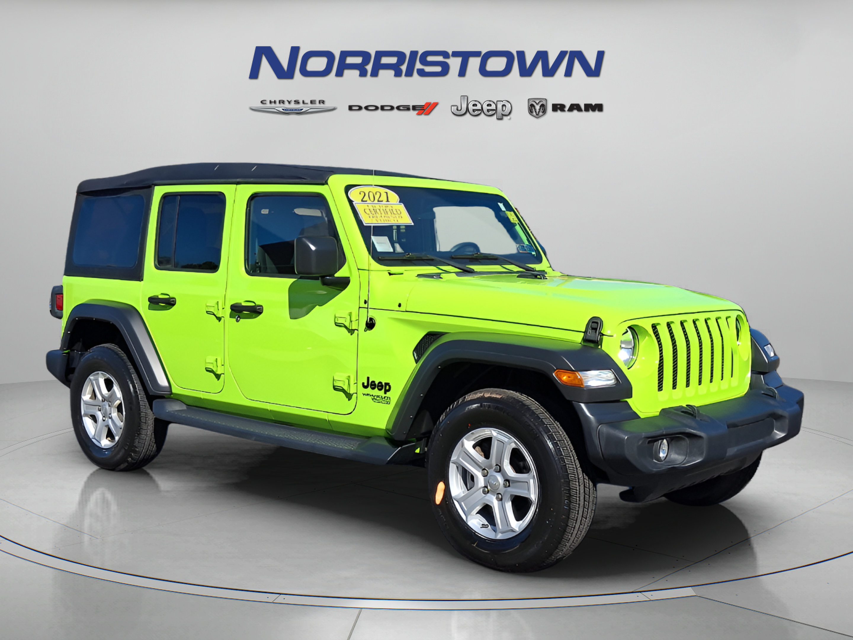 Certified 2021 Jeep Wrangler Unlimited Sport AWD/4WD image 1