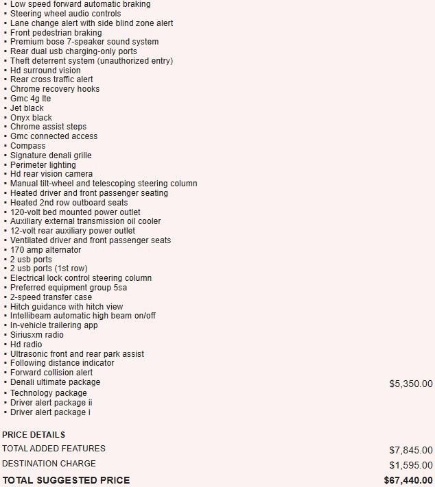 Used 2019 GMC Sierra 1500 Denali w/ Denali Ultimate Package AWD/4WD image 3
