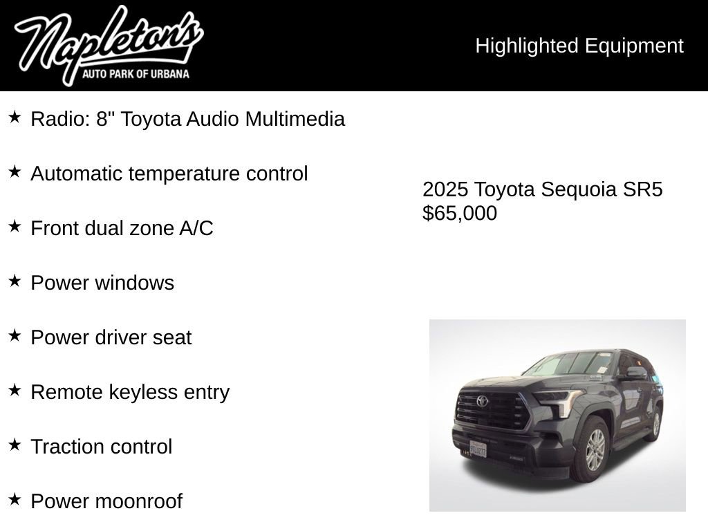 Used 2025 Toyota Sequoia SR5 image 3