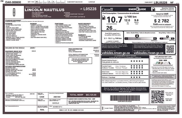 Used 2020 Lincoln Nautilus Reserve w/ Equipment Group 201A AWD/4WD image 4