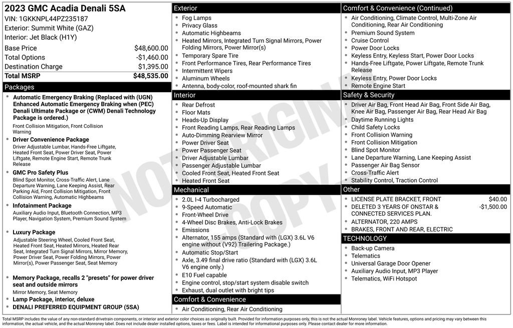 Used 2023 GMC Acadia Denali image 15