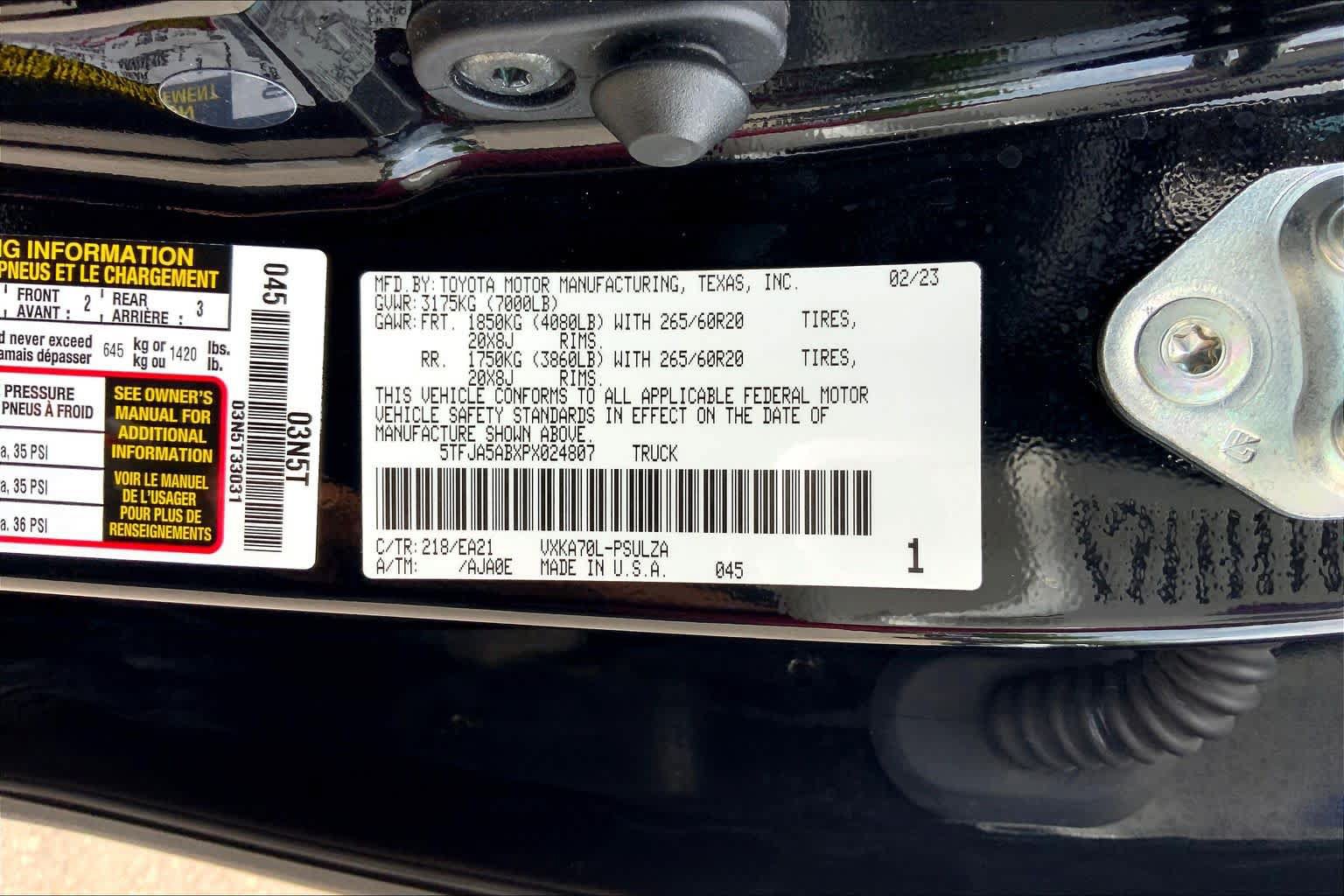 Used 2023 Toyota Tundra Limited w/ Power Package RWD image 35