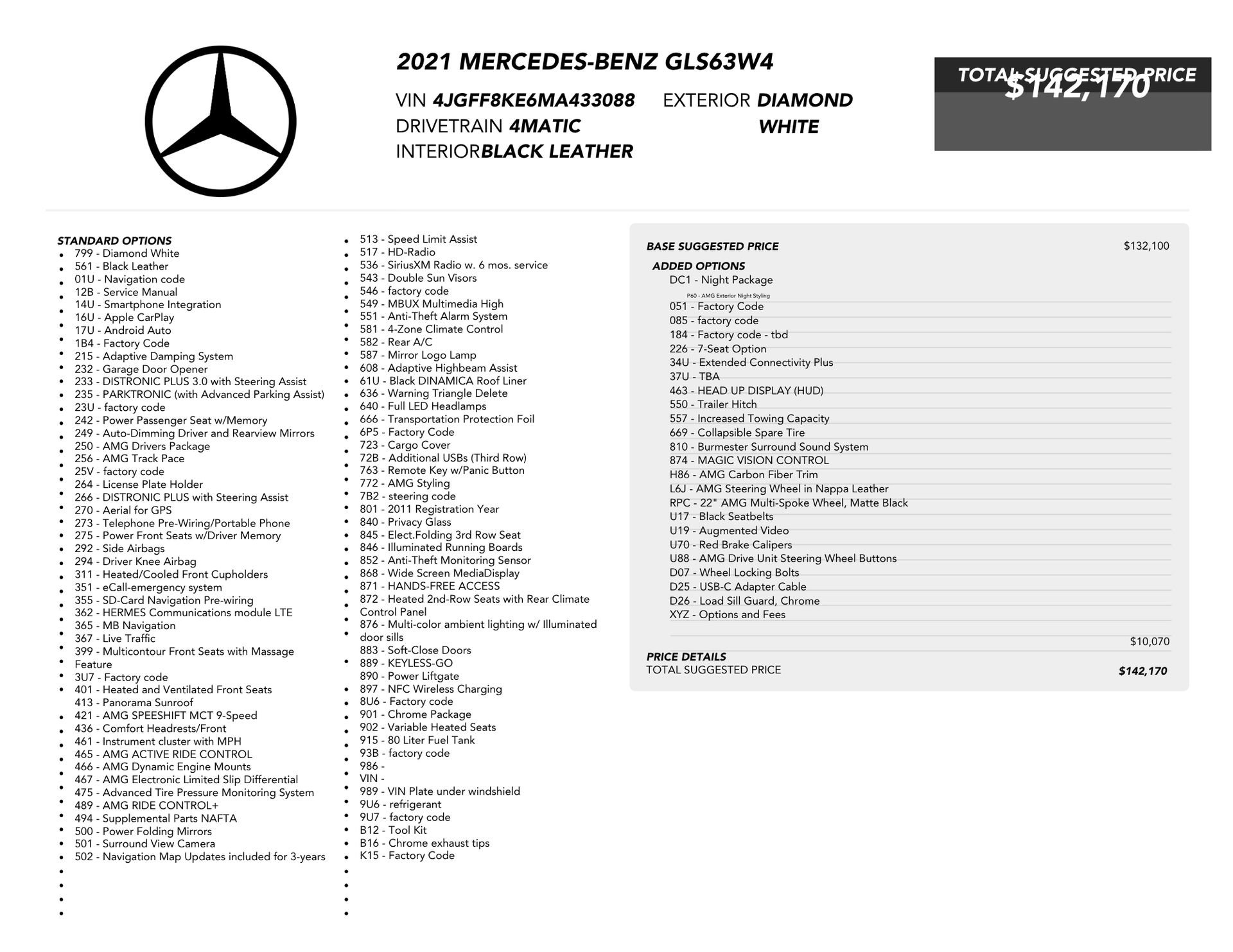 Used 2021 Mercedes-Benz GLS 63 AMG 4MATIC image 90